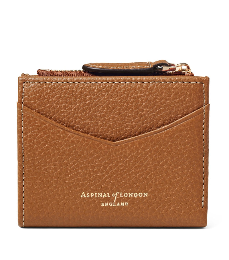 Aspinal of London Hudson leather coin and card holder - British product
