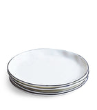 Set of 4 FELDSPAR cobalt blue cake plates, 16cm diameter - British product