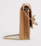 Bottega Veneta leather chain wallet with magnetic closure - British product