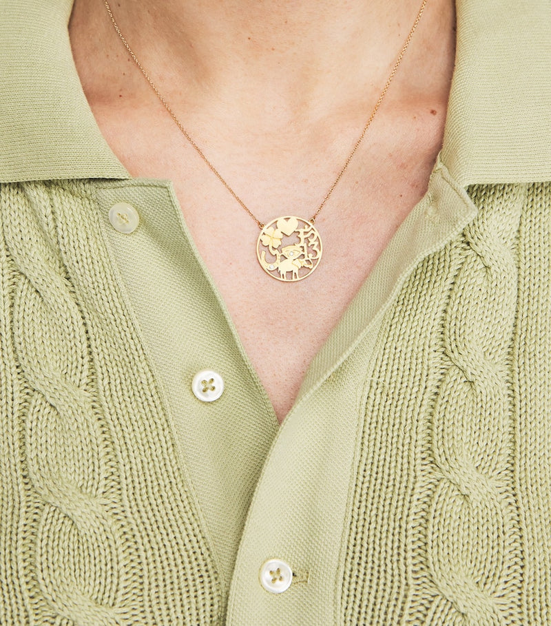 Jennifer Meyer Good Luck necklace 44cm (British brand)