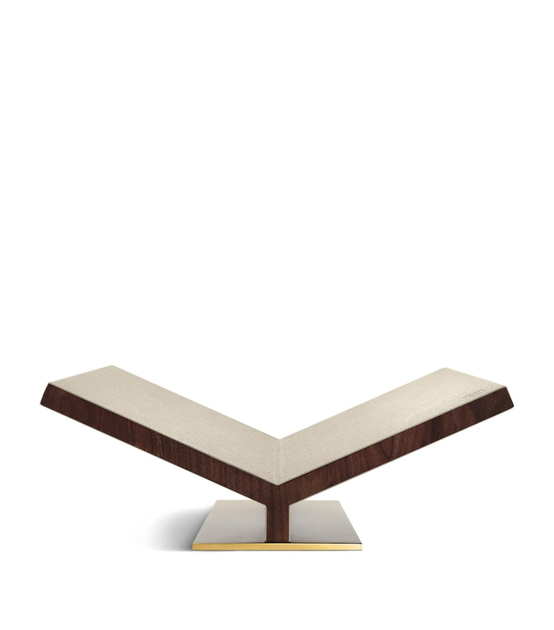 Assouline Walnut Leather Classic Collector Bookstand - British product