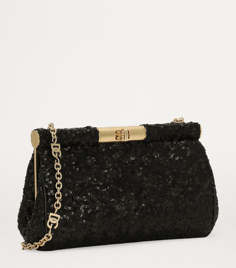 Dolce&Gabbana medium sequin-detail Marlene shoulder bag - British product