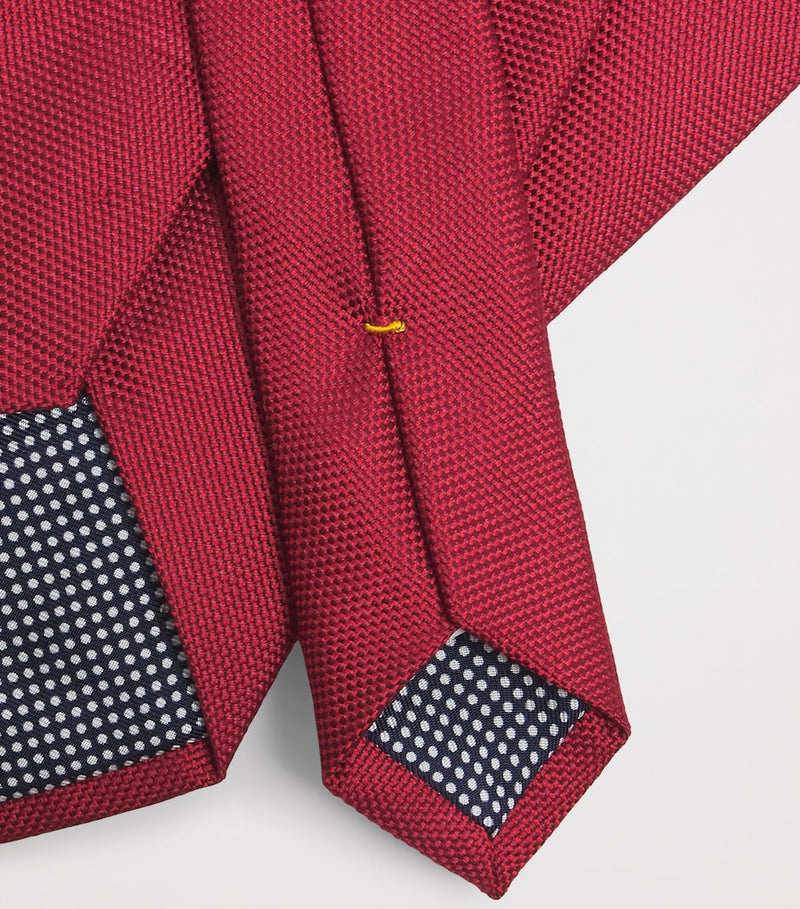 Eton silk tie 8cm crafted in England (British brand)