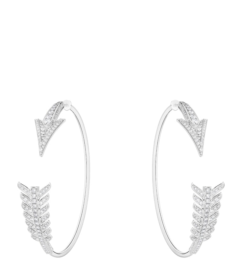 Boucheron Nature Triomphante Flèche hoop earrings, UK version