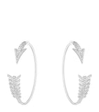 Boucheron Nature Triomphante Flèche hoop earrings, UK version