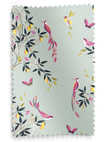 Sara Miller Green Birds & Trellis roller blinds, UK version