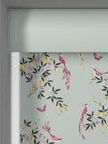 Sara Miller Green Birds & Trellis roller blinds, UK version