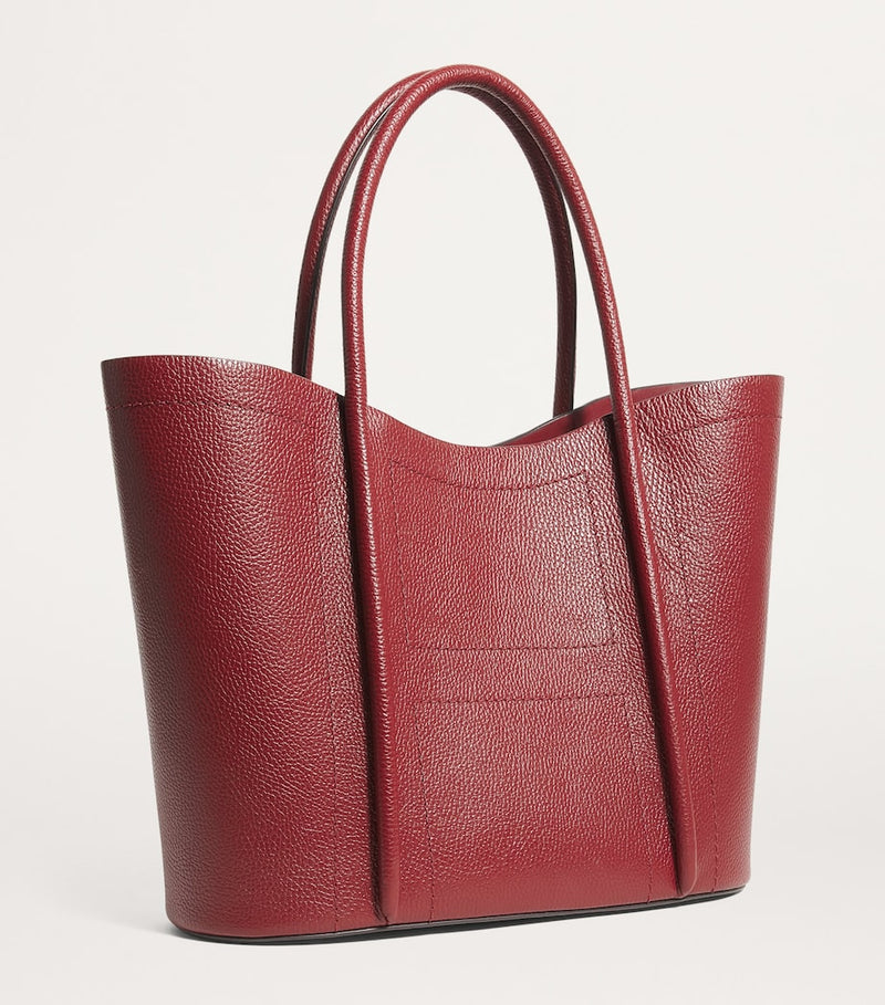 Harrods leather rope tote bag in Italian leather - British product