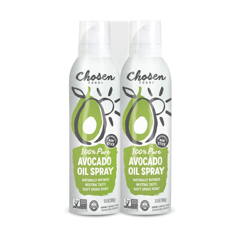 Chosen Food avocado oil cooking spray 2 x 383ml - British product