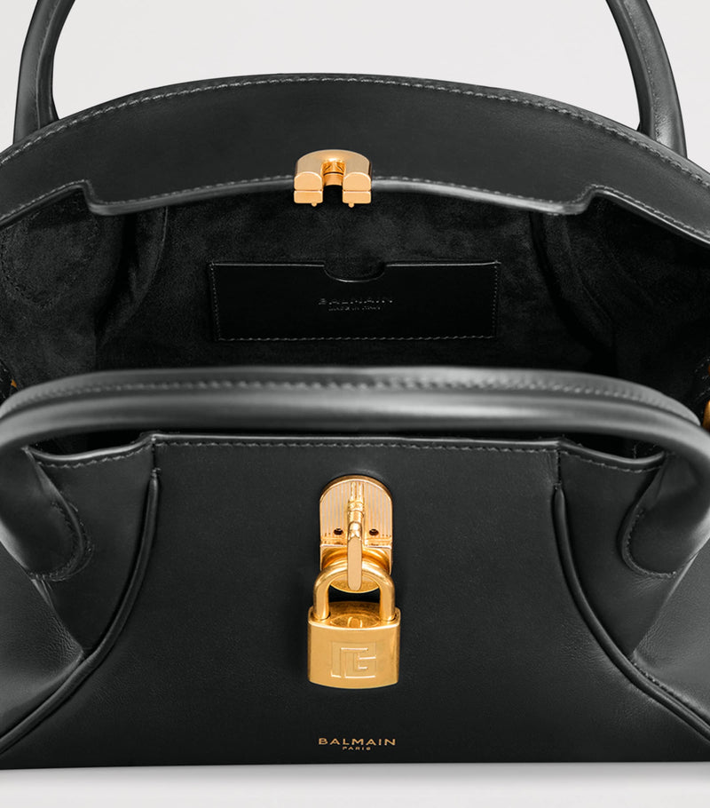 Balmain small Pulse Day top-handle bag in leather, imported from the UK