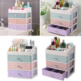 Livingandhome Makeup Organizer 3 Drawer White, UK version