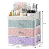 Livingandhome Makeup Organizer 3 Drawer White, UK version