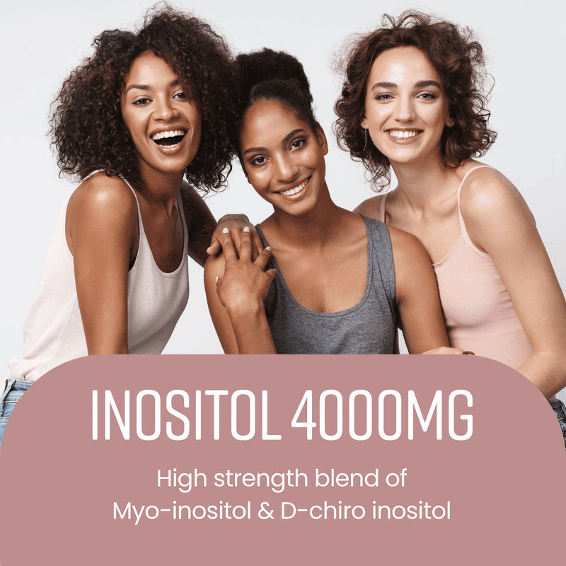 VitaBright Myo-Inositol supplement 4000mg 120 tablets, imported from the UK