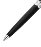 S.T. Dupont ballpoint pen with black lacquer and palladium finish, 15cm length (British brand)