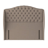 Sealy Richmond Latte fabric full height headboard, UK version