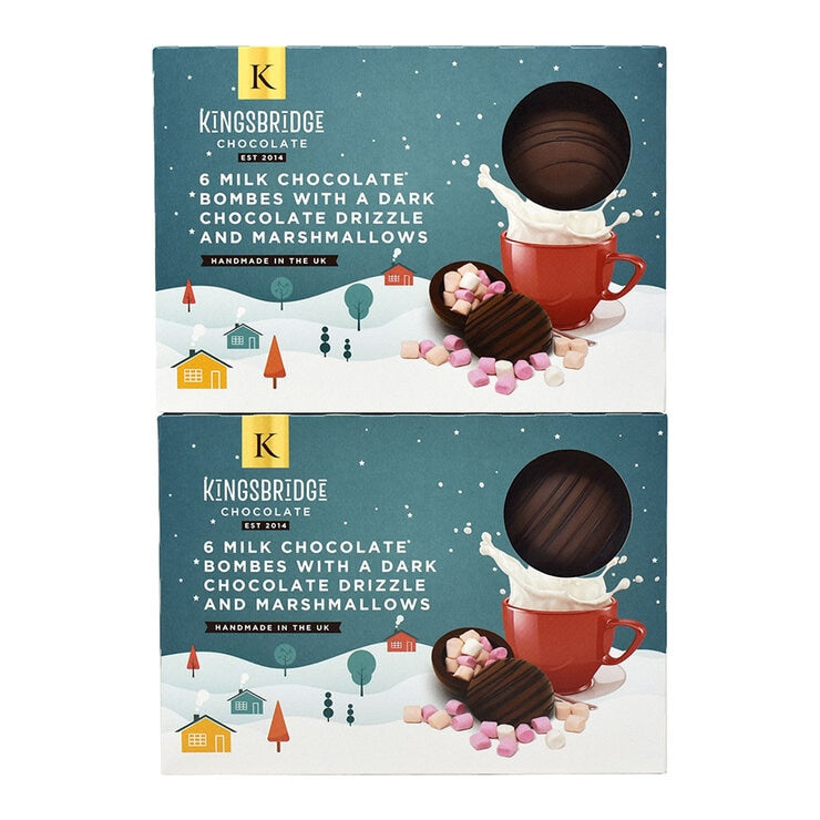 Kingsbridge Hot Chocolate Bombes 2 x 6 x 50g