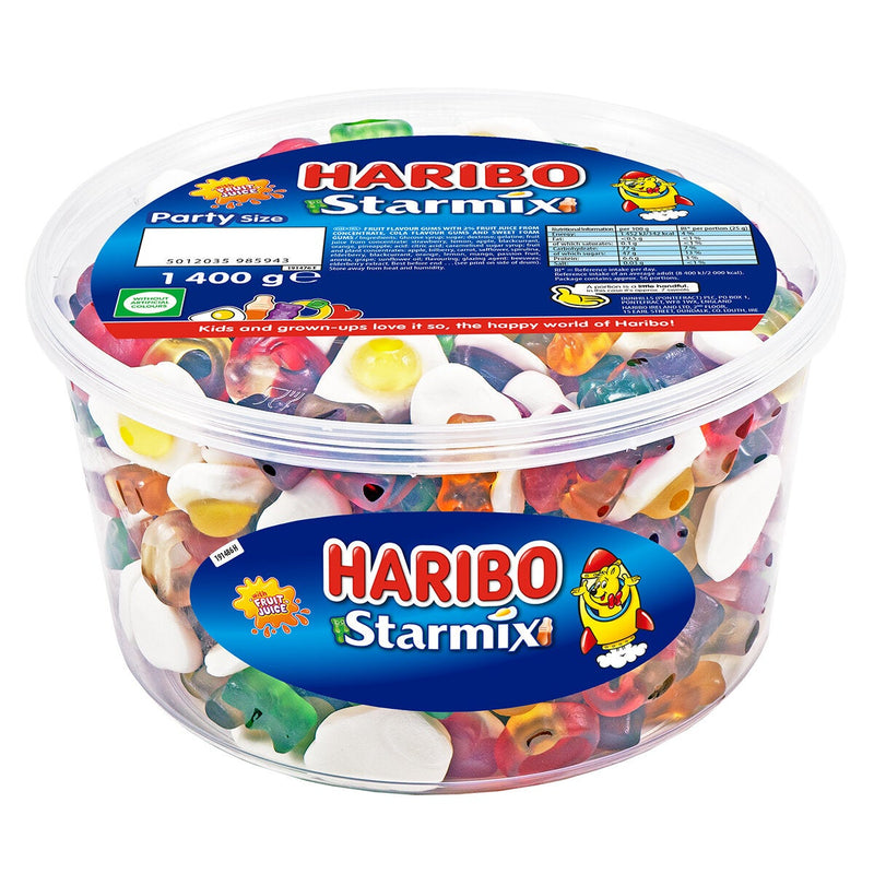 Haribo Starmix fruit and cola flavoured jelly sweets 1.4kg, UK version