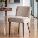 Gallery dining chair Tarnby taupe fabric 2 pack, imported from the UK