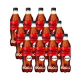 Coca Cola Zero Sugar cola 12 x 500ml - British product