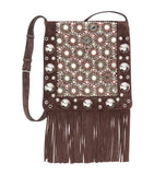 Valentino Garavani embellished suede Nellcôte shoulder bag, imported from the UK
