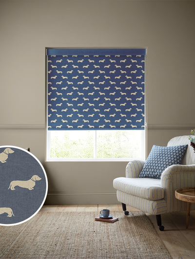 Next Emily Bond Indigo Peggy Made to Measure Roller Blind- Buy online at McGrocer