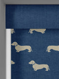 Emily Bond Indigo Peggy roller blind, UK version