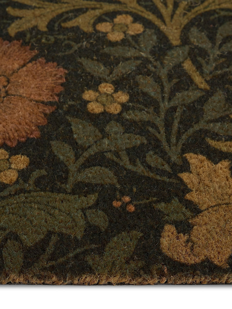 Morris & Co Compton coir doormat multicolored floral - British product