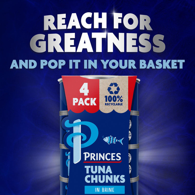 Princes tuna chunks in brine multipack 4x145g, UK version