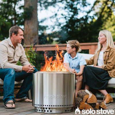 Costco UK Solo Stove Bonfire 2.0 Bundle Wood Burning Fire Pit Stand Cover Case- Buy online at McGrocer