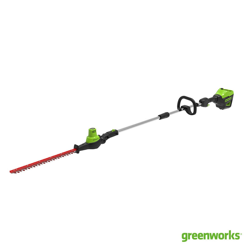 Greenworks cordless long reach hedge trimmer 51cm blade (British brand)