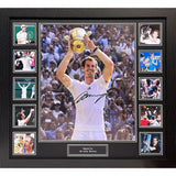 Allstarsignings Andy Murray signed photograph 65x70cm framed (British brand)