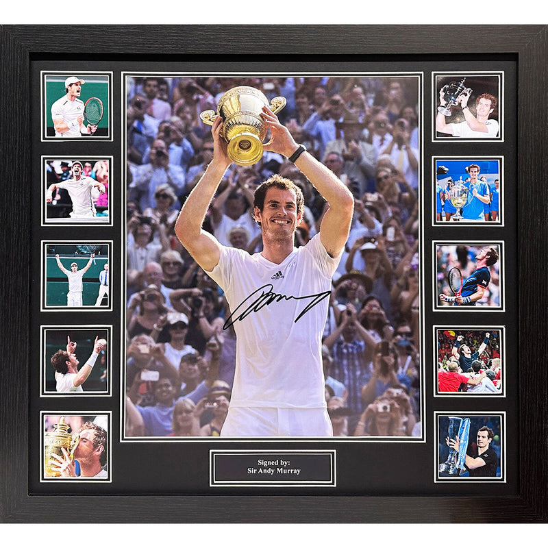 Allstarsignings Andy Murray signed photograph 65x70cm framed (British brand)