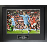 Allstarsignings David Silva signed framed Manchester City photo (British brand)