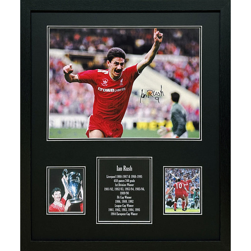 Allstarsignings Ian Rush signed framed photograph 55.5x66cm (British brand)
