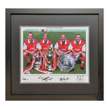 Costco UK Allstarsignings Famous Arsenal Back 4 Signed Framed Photograph 55 x 66 cm- Buy online at McGrocer