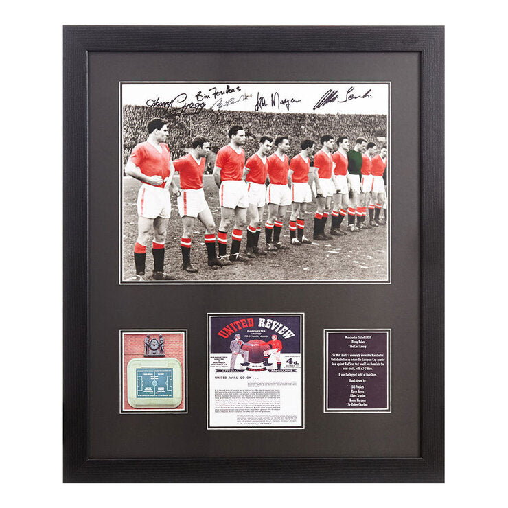 Allstarsignings Busby Babes signed framed photograph 55.5x66cm - British product