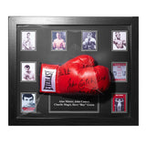 Allstarsignings signed framed boxing glove British boxing legends, UK version
