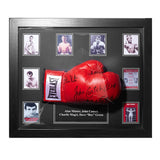 Allstarsignings signed framed boxing glove British boxing legends, UK version