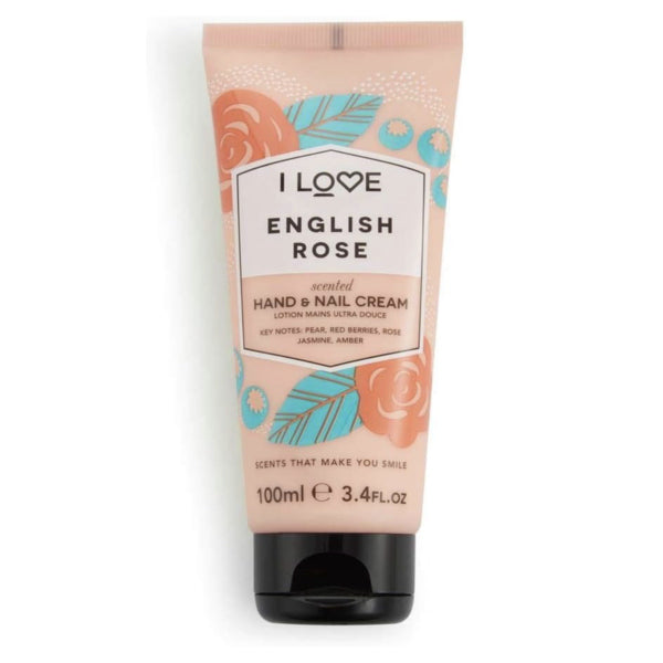 I Love English Rose Hand & Nail Cream 100ml, UK version