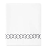 Harrods Amalia Cotton Ornato Super King Flat Bed Sheet (300cm x 265cm)- Buy online at McGrocer