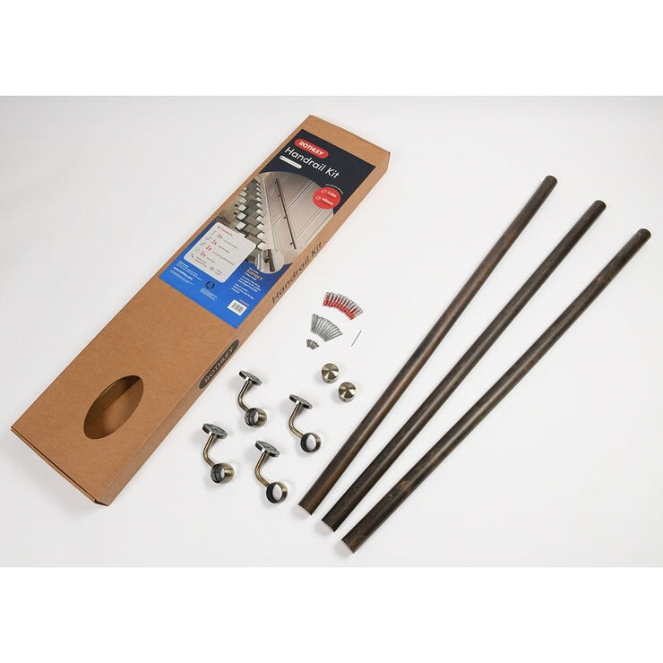 Rothley ebony handrail kit 3600mm - British product