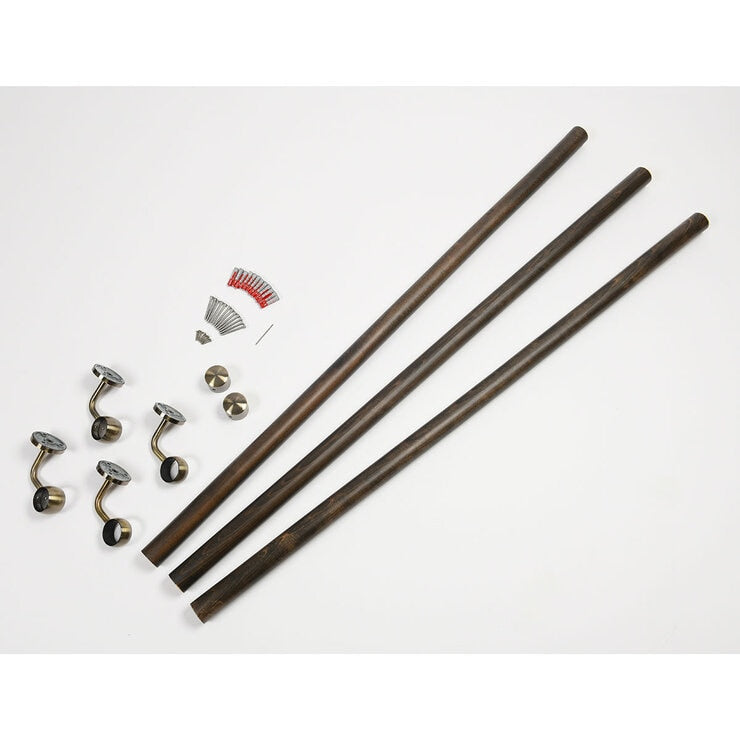 Rothley ebony handrail kit 3600mm - British product