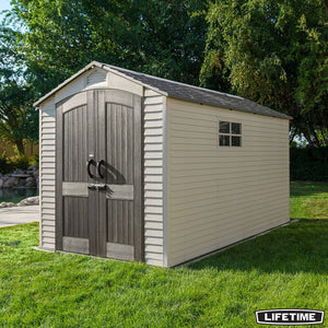 High-Density Polyethylene Outdoor Storage Shed 7ft x 12ft