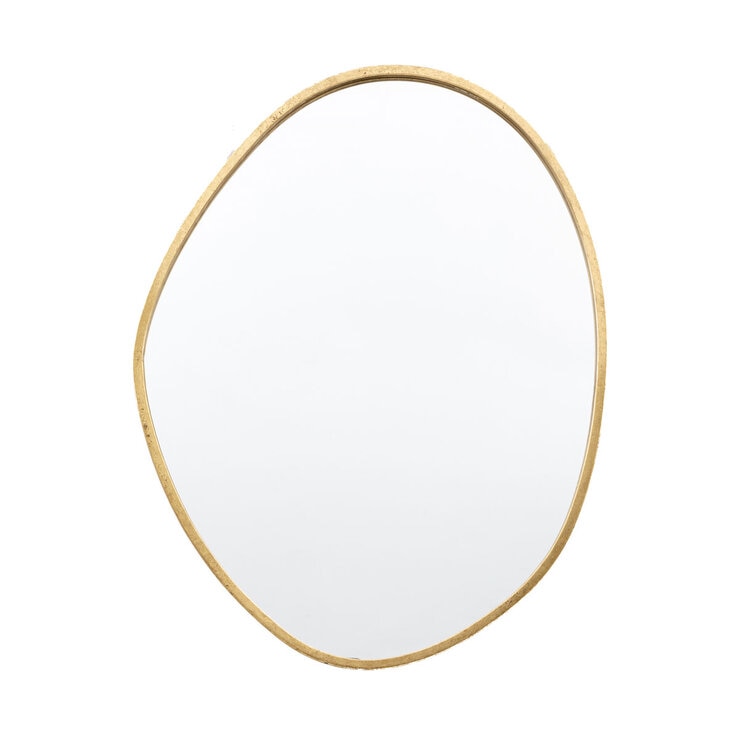 Gallery gold pebble mirror 70x90cm - British product
