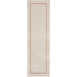 Nourison Glitz Cream Border Runner rug 69 x 229 cm, UK version