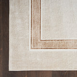 Nourison Glitz Cream Border Runner rug 69 x 229 cm, UK version