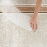 Nourison Glitz Cream Border Runner rug 69 x 229 cm, UK version