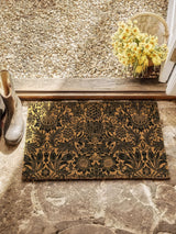 Next Morris & Co Black Sunflower Coir Doormat 75cm x 45cm- Buy online at McGrocer