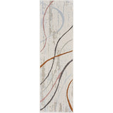 Nourison Glitz Ivory Multi runner rug 69x229cm, UK version