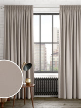 Next Dark Natural 100% Cotton Made to Measure Curtains- Buy online at McGrocer